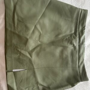 Wilfred Olive leather Mini Skirt